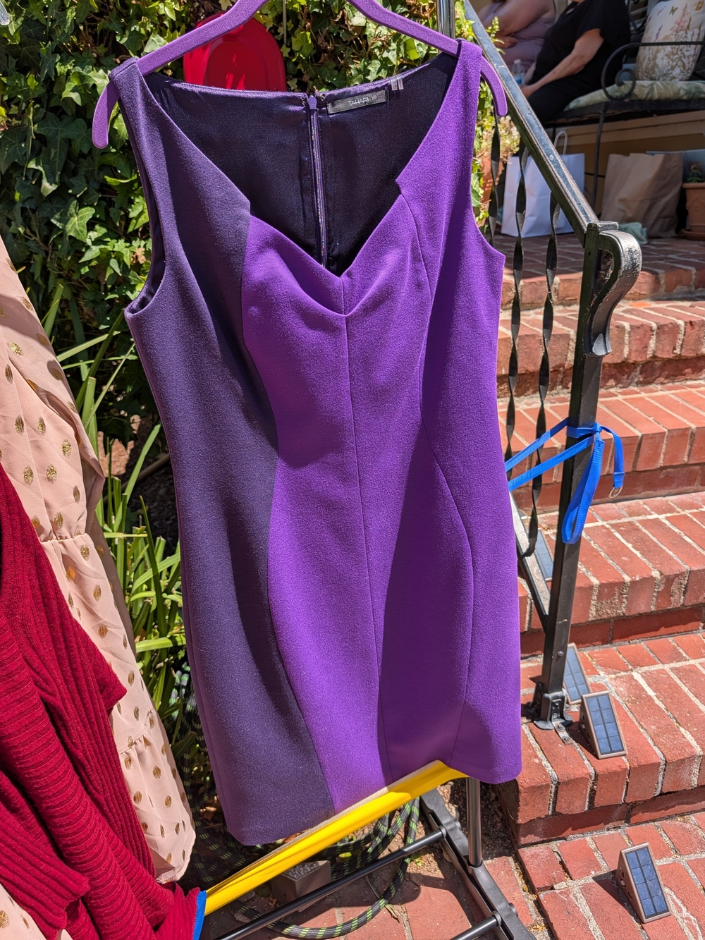 Tahari Violet Sheath Mini Dress
